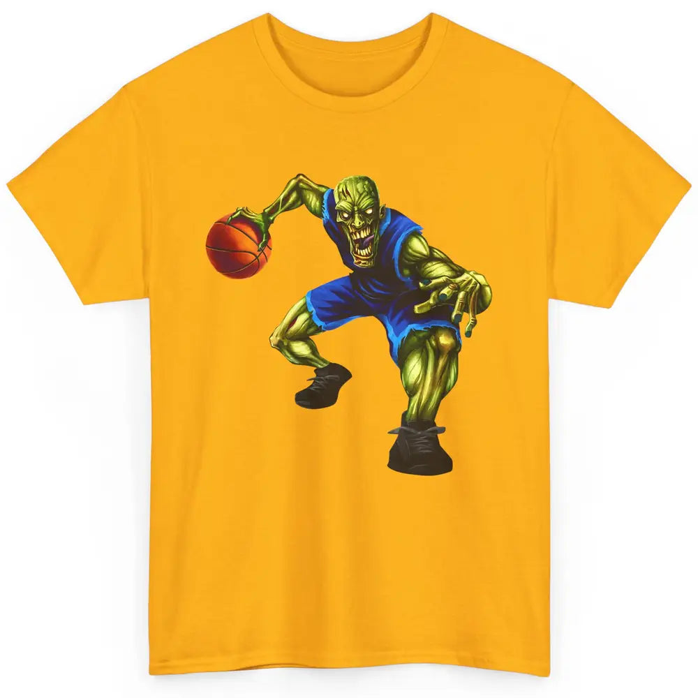 Zombie Basketball Halloween Basketball Players Scary Costume Classic Unisex T-Shirt