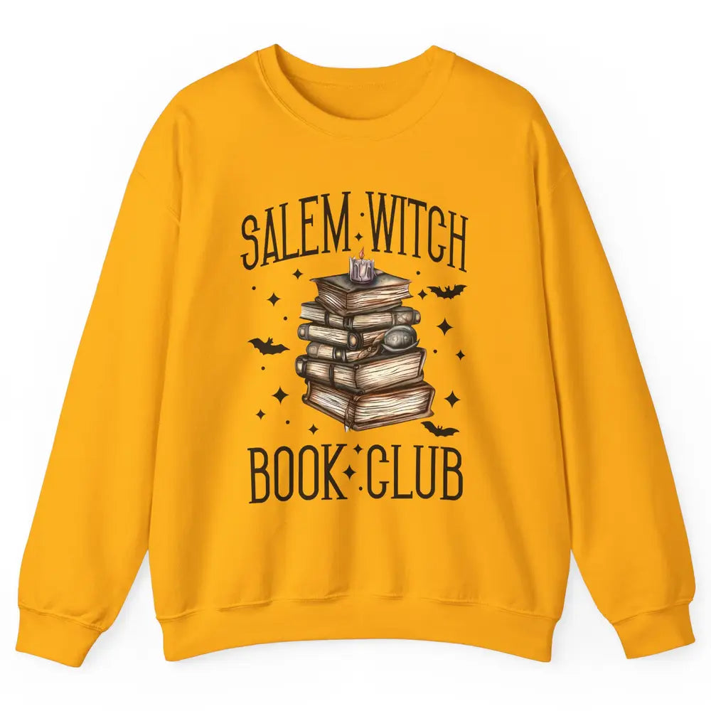 Retro Halloween Salem Witch Book Club Booknerd Reading Lover Unisex Crewneck Sweatshirt