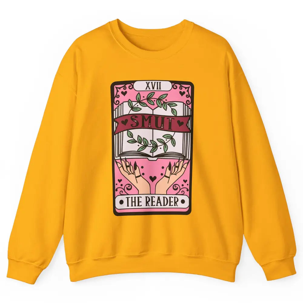 Retro Smut The Reader Tarot Card Halloween Book Lovers Unisex Crewneck Sweatshirt