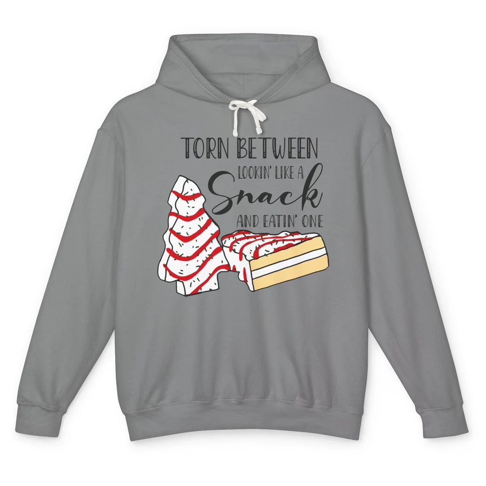 Christmas Tree Cake Torn Between Look Like a Snack Eat One Unisex Lightweight Hoodie