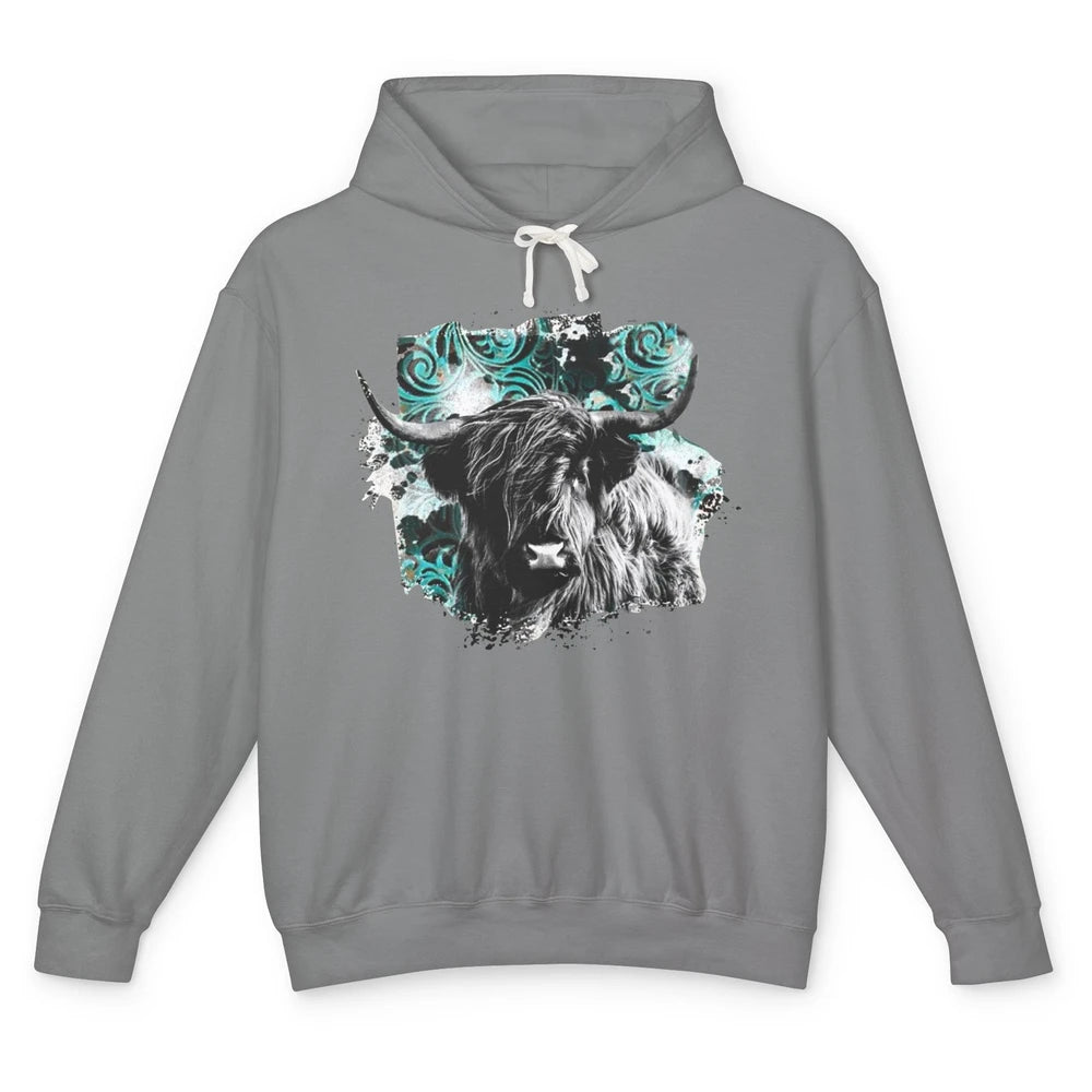 Highland Cow Western Country Cow Darling Highland Cow Lovers Unisex Lightweight Hoodie
