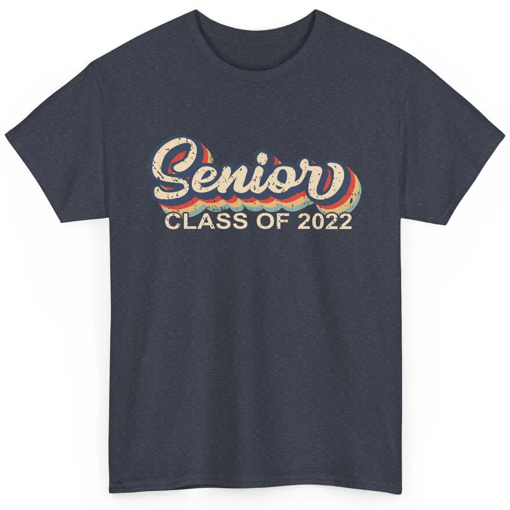 Vintage Retro Senior 2022 Graduation Class Of 2021 Men Women Classic Unisex T-Shirt