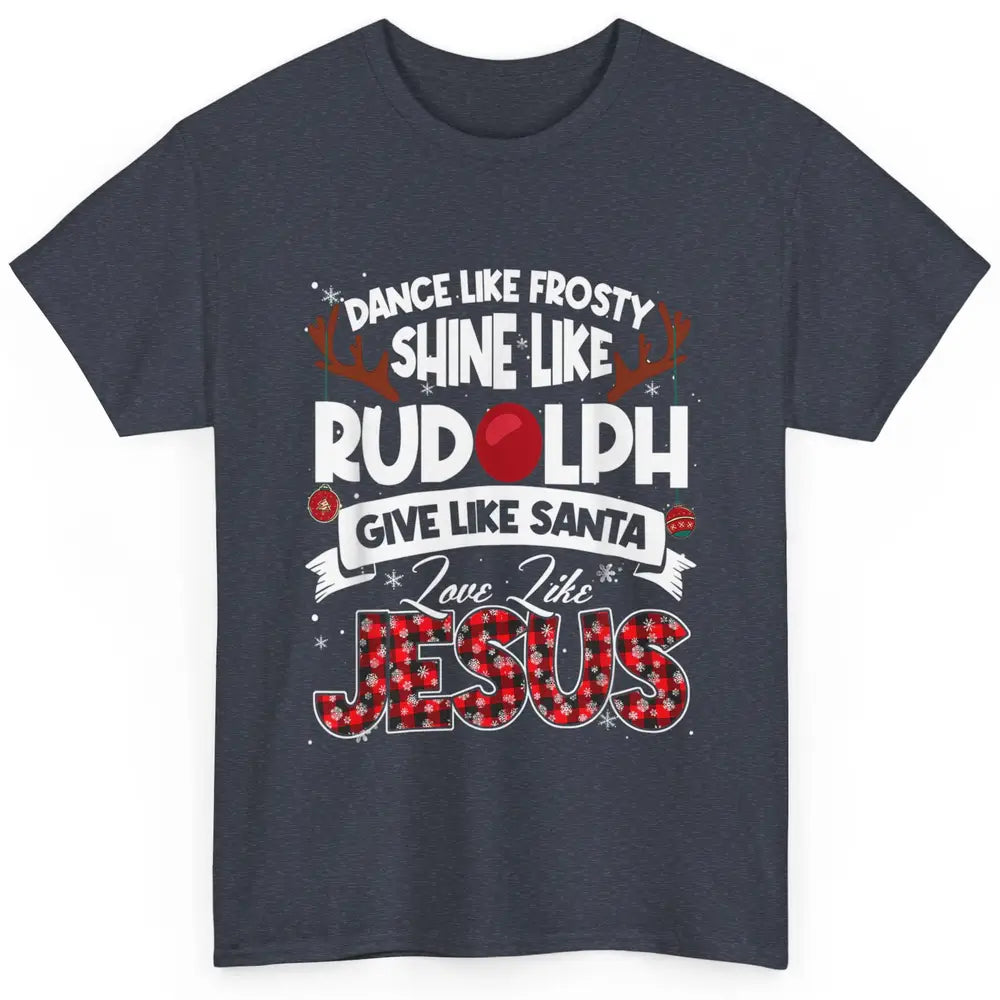 Merry Christmas Santa Frosty Rudolph Jesus Xmas God Reindeer Classic Unisex T-Shirt