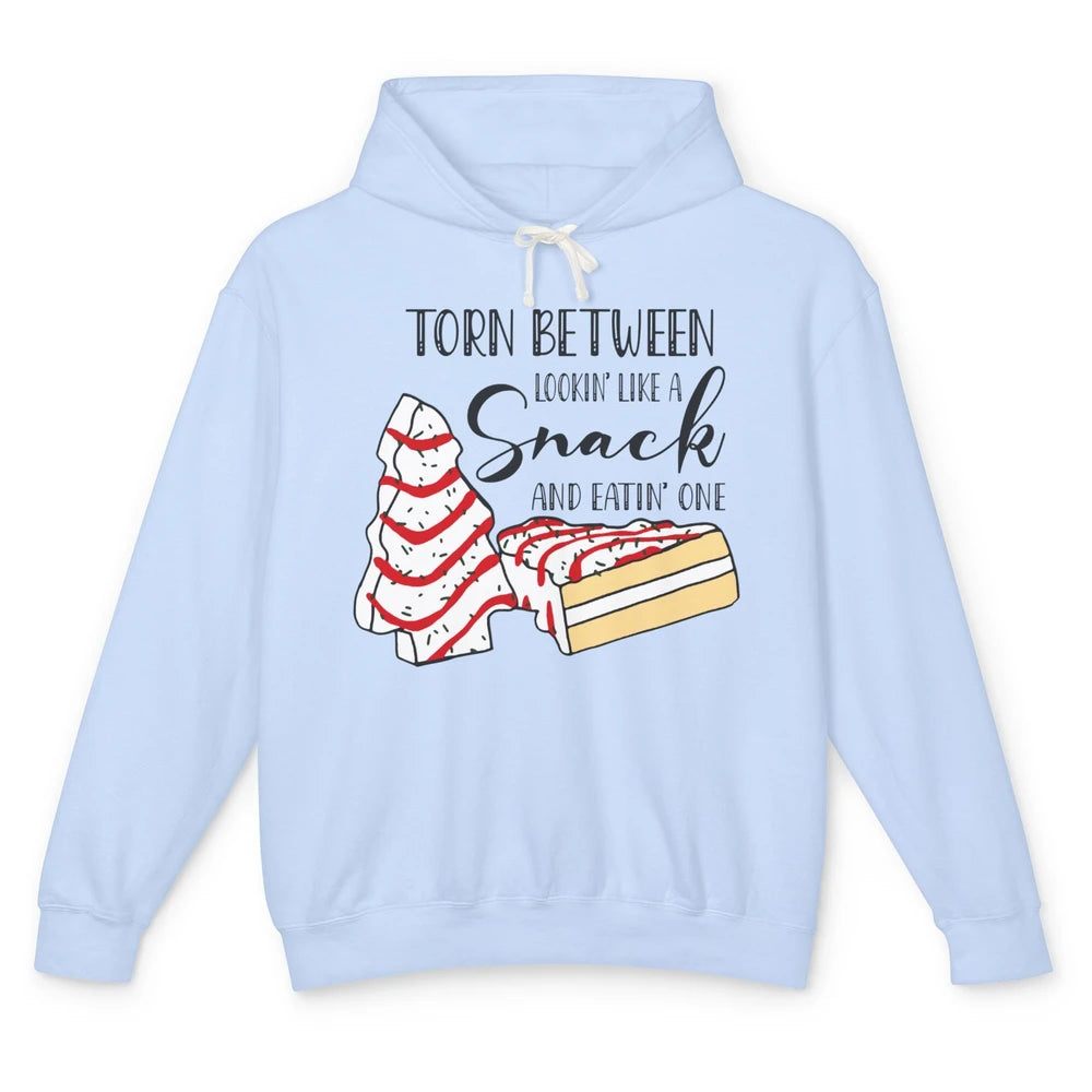 Christmas Tree Cake Torn Between Look Like a Snack Eat One Unisex Lightweight Hoodie