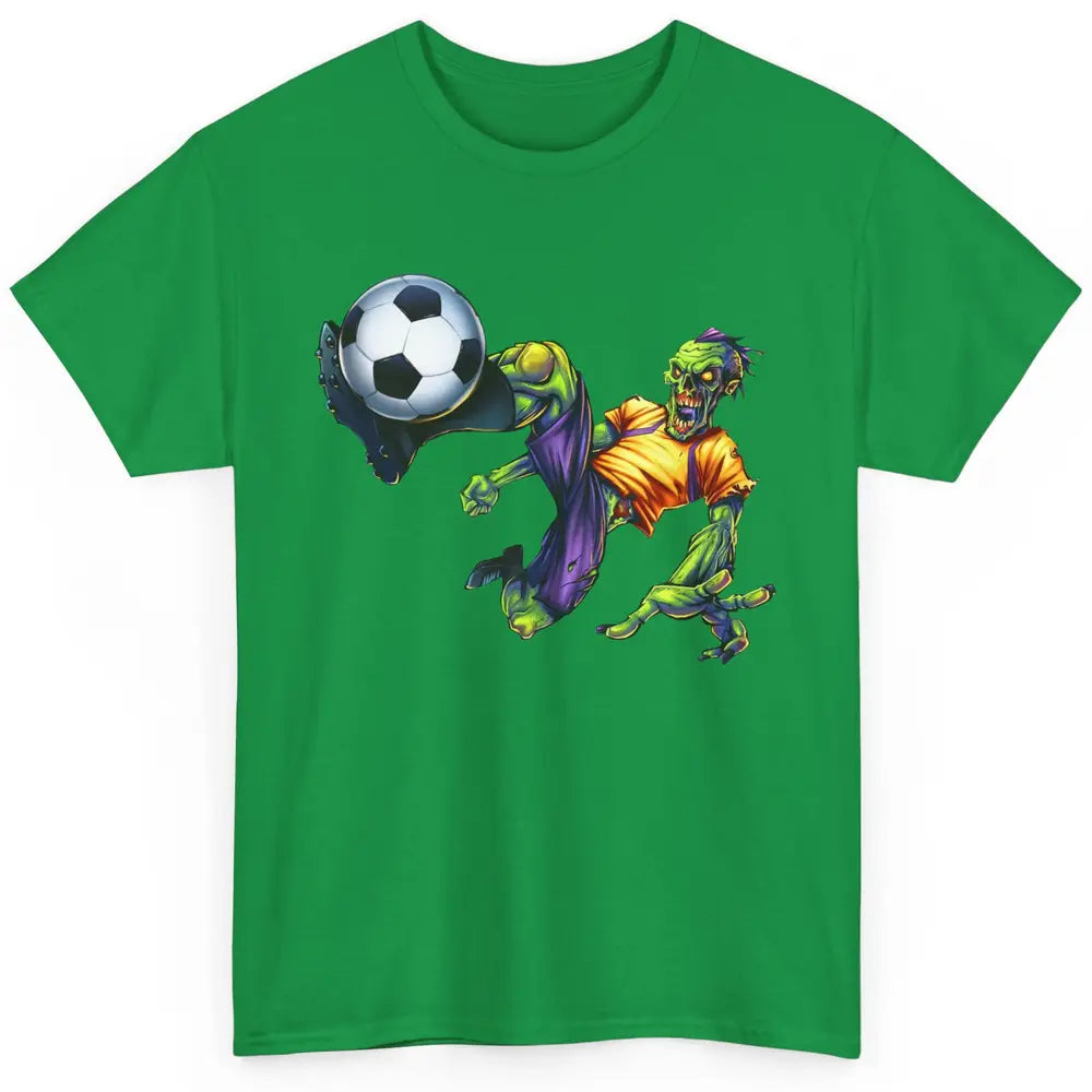 Zombie Soccer Striker Halloween Soccer Player Costume Gift Classic Unisex T-Shirt