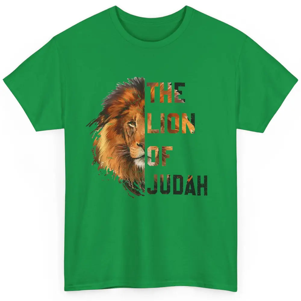 Yeshua Lion Of Judah Bible Verse Christian Faith Religious Classic Unisex T-Shirt