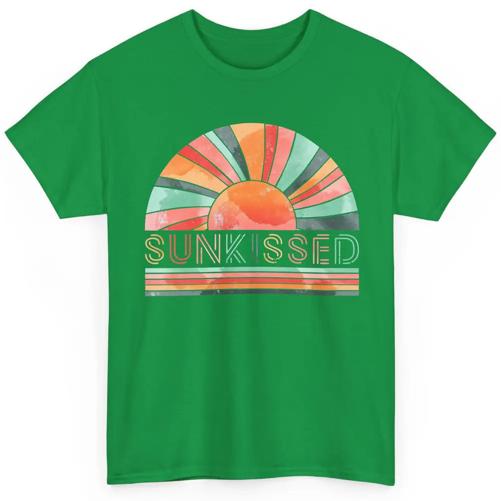 Retro Rainbow Sunkissed Summer Beach Life Vintage Boho Classic Unisex T-Shirt