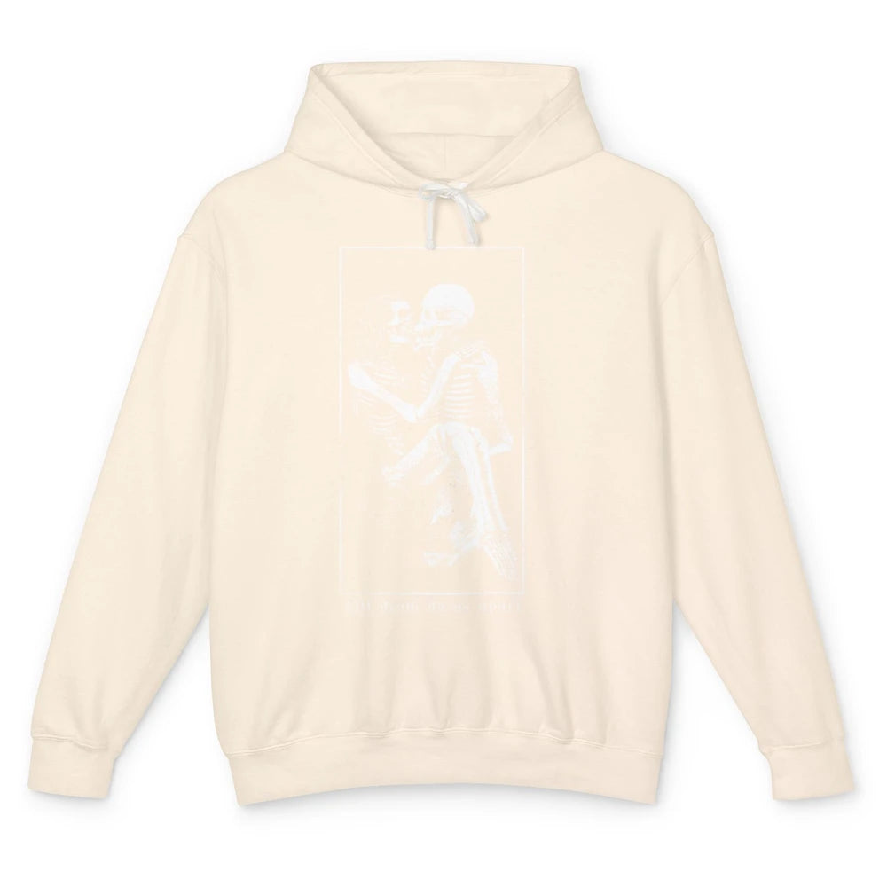 Aesthetic Goth Till Death Do Us Apart Skeleton Valentine Unisex Lightweight Hoodie