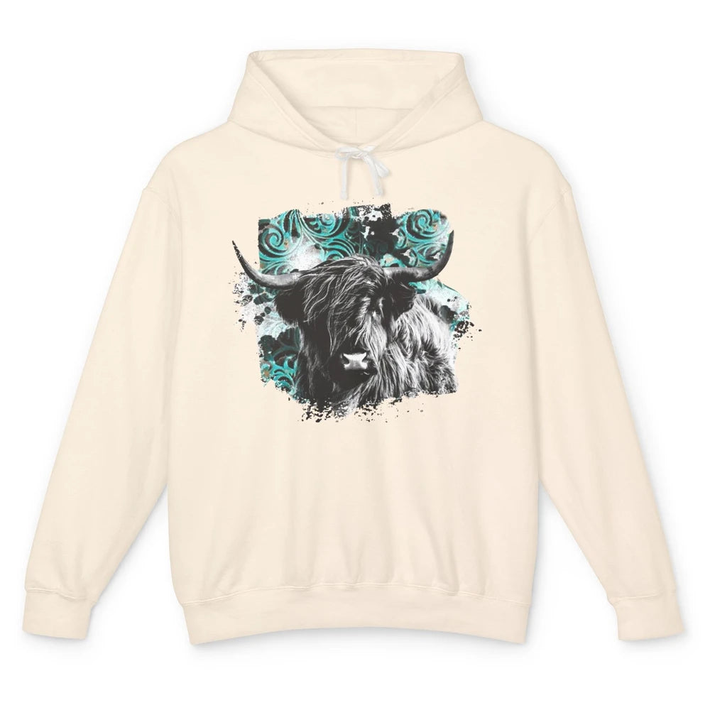 Highland Cow Western Country Cow Darling Highland Cow Lovers Unisex Lightweight Hoodie
