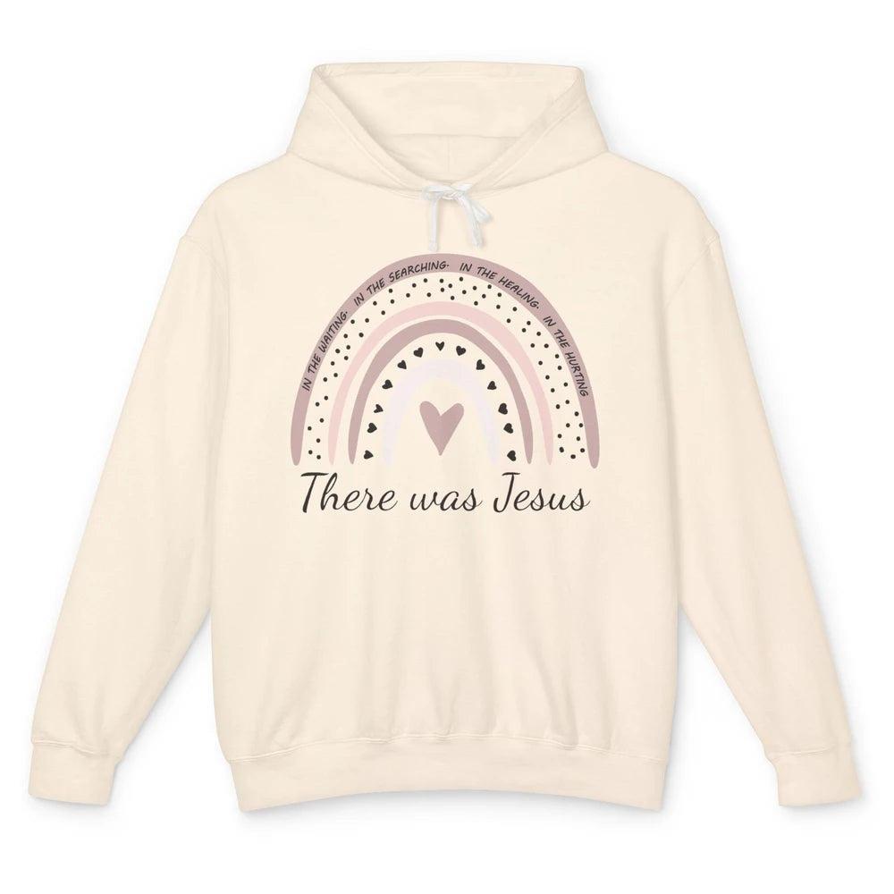 Retro Rainbow In Every Minute There Was Jesus Christian Gift Unisex Lightweight Hoodie