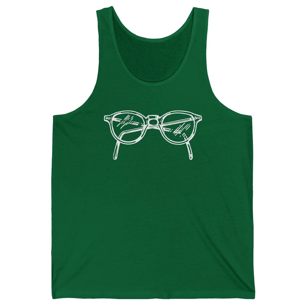 Vintage Eyeglasses Optician Optometrist Eye Doctor Gift Unisex Jersey Tank