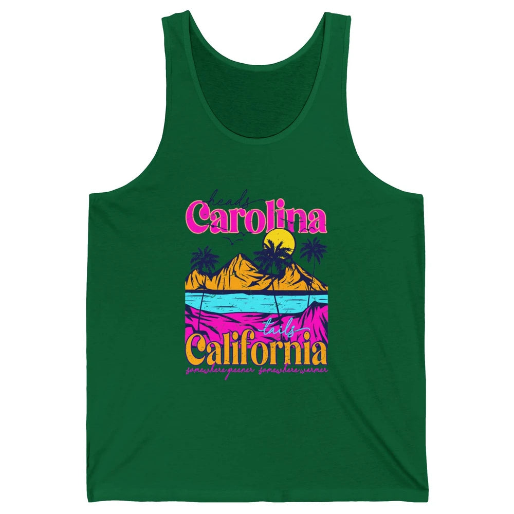 Heads Carolina Tail California Western Summer Beach Paradise Unisex Jersey Tank