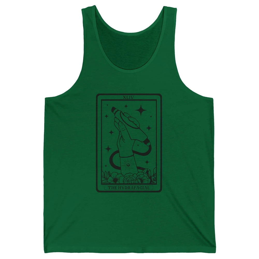 The Hydrafacial Tarot Card Skin Treatment Cosmetologist Life Unisex Jersey Tank