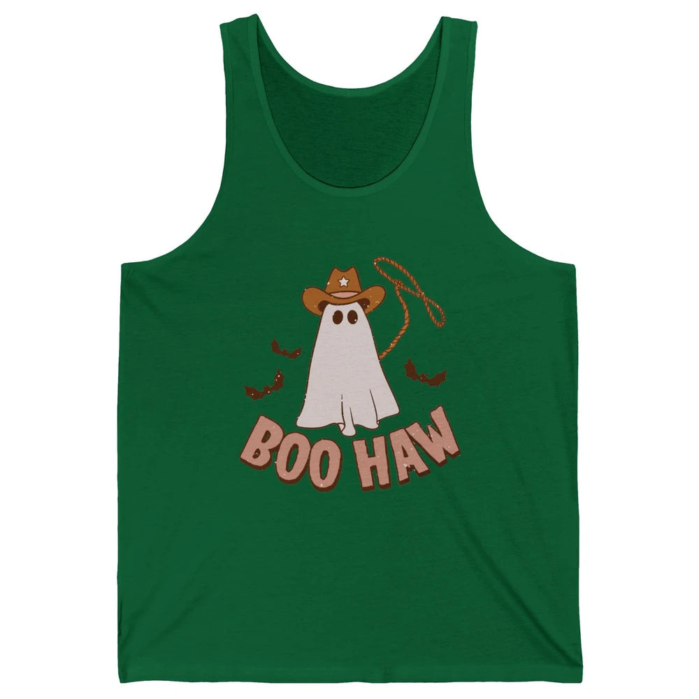 Funny Cowboy Ghost Yeehaw Halloween Western Country Cowboy Unisex Jersey Tank