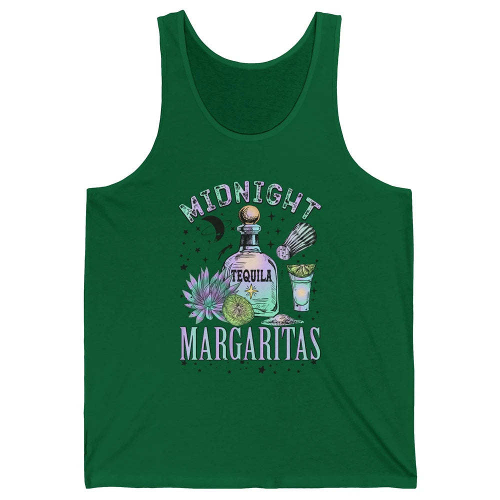 Midnight Tequila Margaritas Lime Tequila Drink Magic Witches Unisex Jersey Tank