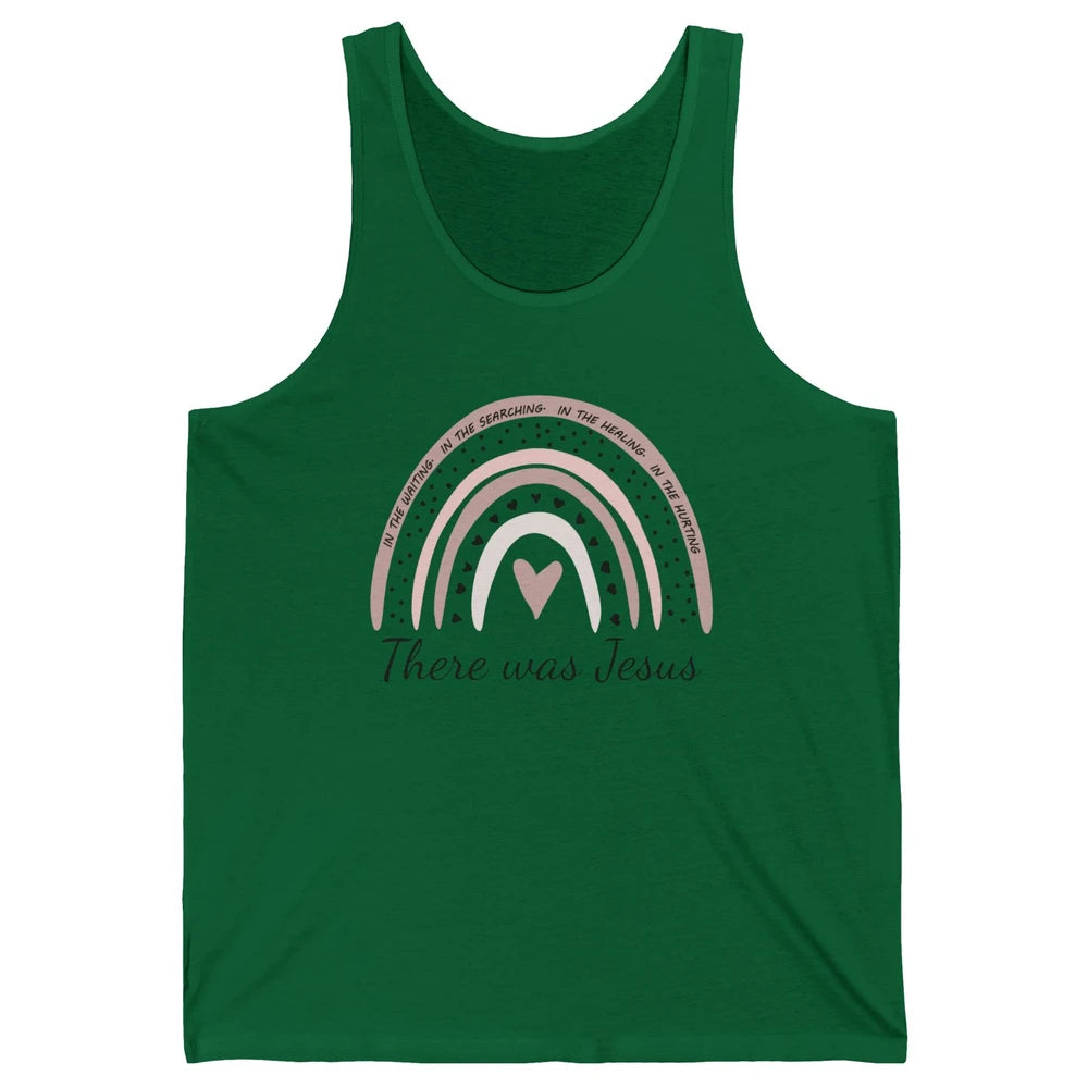 Retro Rainbow In Every Minute There Was Jesus Christian Gift Unisex Jersey Tank