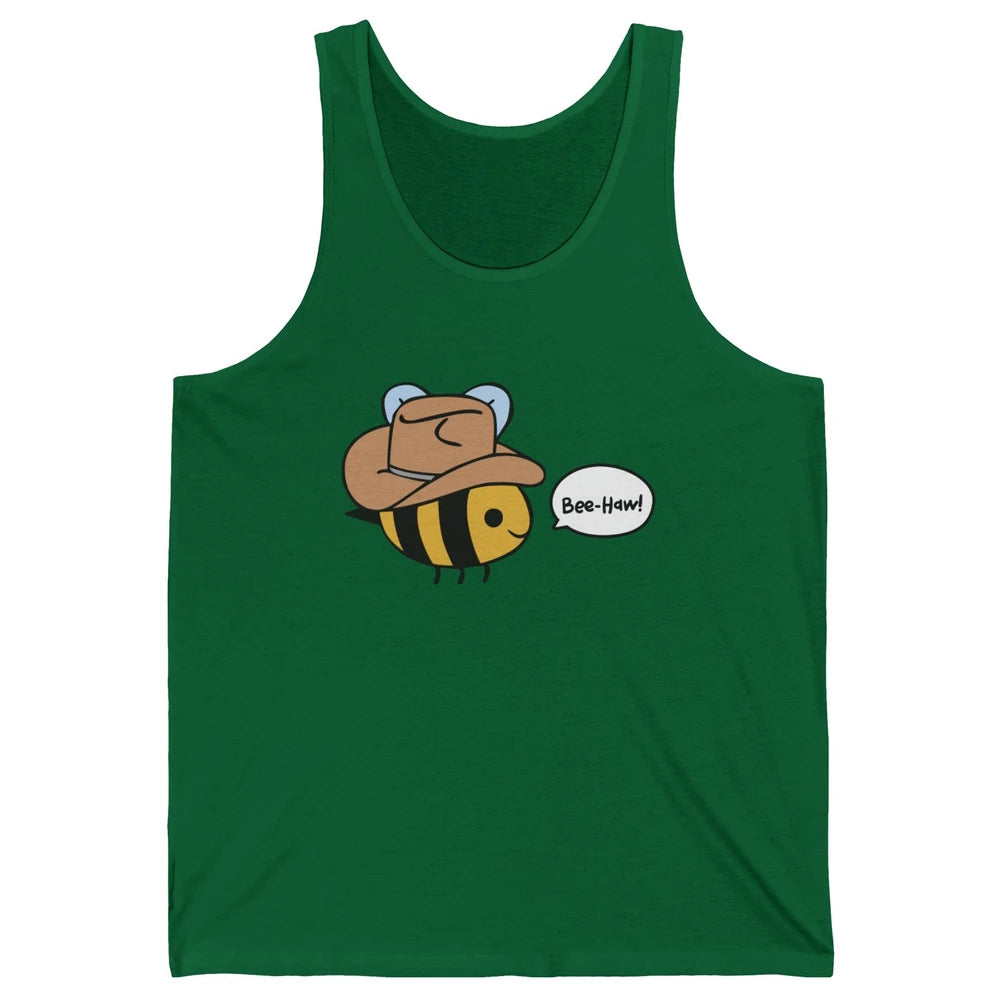 Funny Beehaw Cowboy Bee Lovers Western Country Cowgirl Gift Unisex Jersey Tank