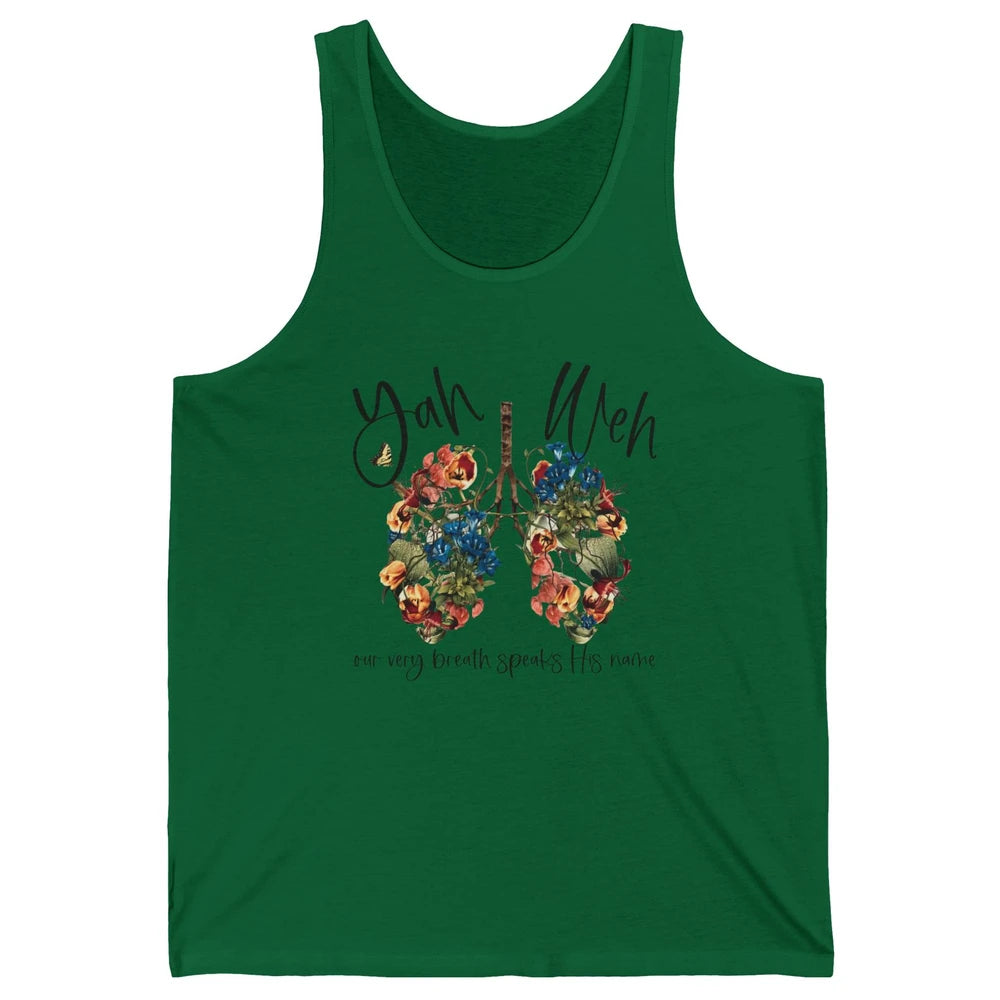 Our Very Breath Speaks His Name YHWH Christian Religious Unisex Jersey Tank