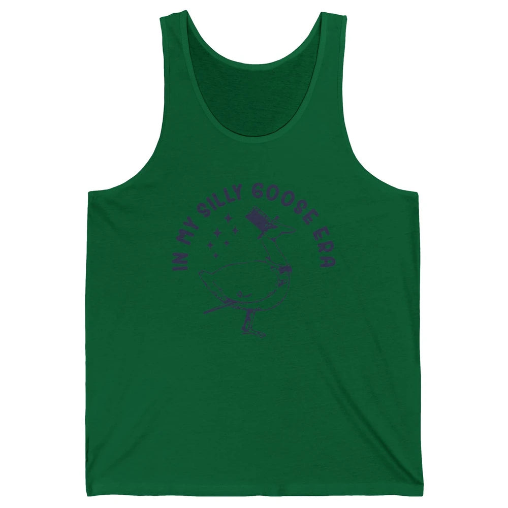 Funny In My Silly Goose Era Silly Goose Sarcastic Goose Meme Unisex Jersey Tank