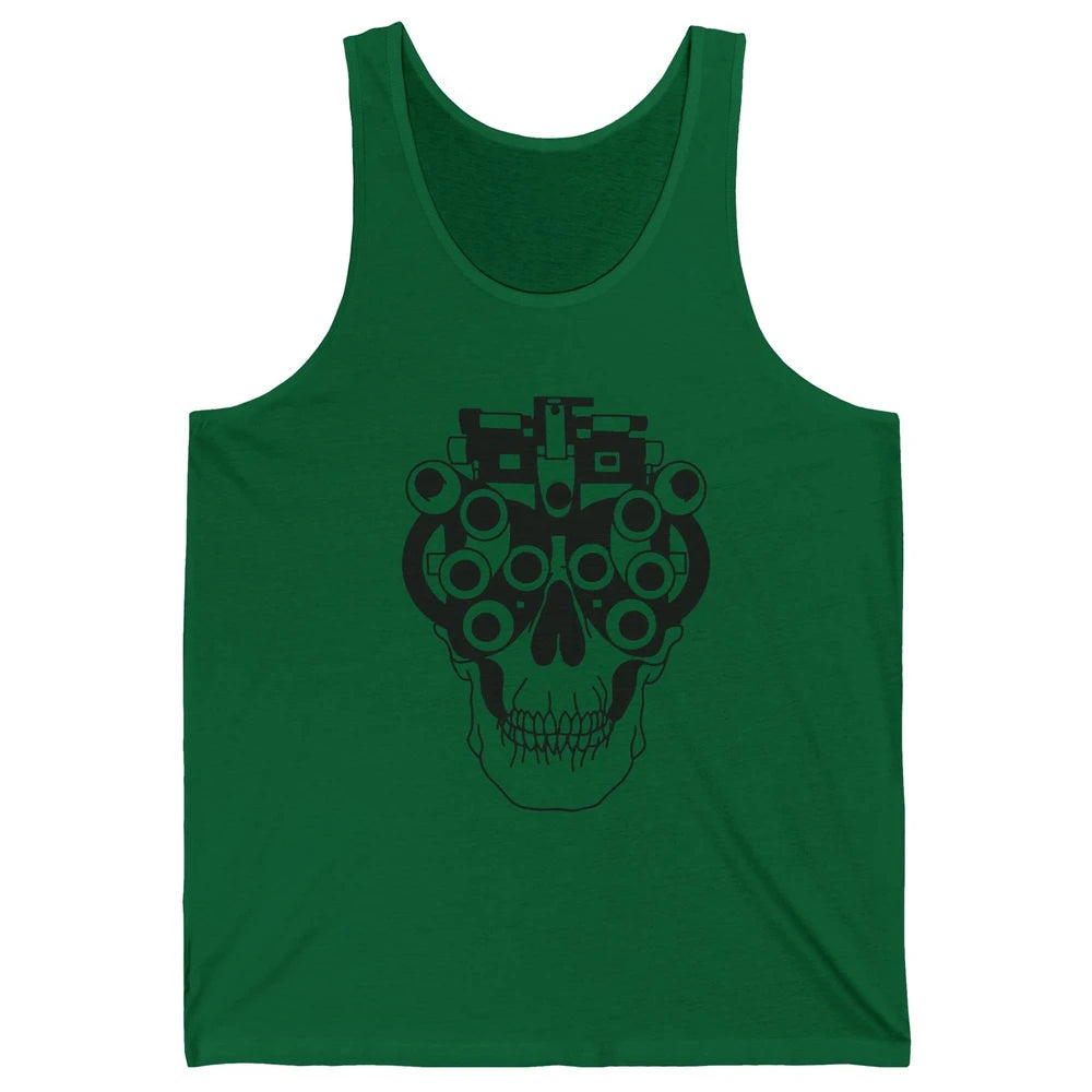Phoropter Skeleton Optometrist Optician Halloween Optometry Unisex Jersey Tank