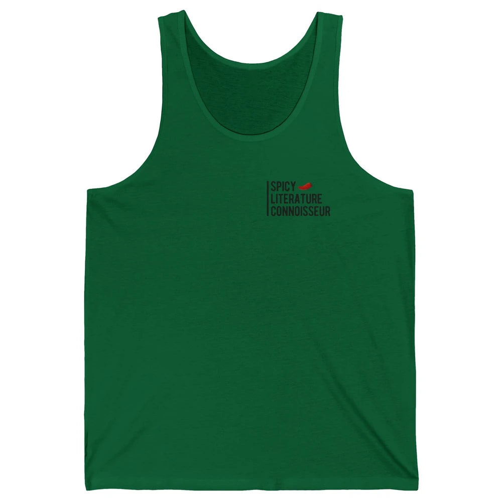 Spicy Literature Connoisseur Smut Book Spice Reader Bookworm Unisex Jersey Tank