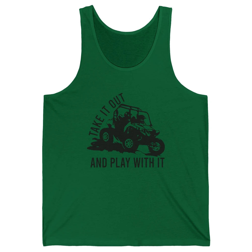 Retro Offroad ATV Take It Out Play With It SXS Mud Riding Unisex Jersey Tank