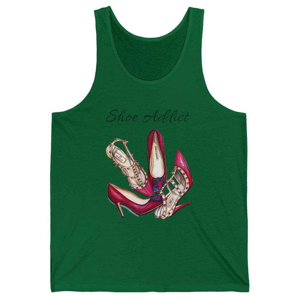 Shoes Addict Women High Heels Shoes Lovers Women Gift Unisex Jersey Tank