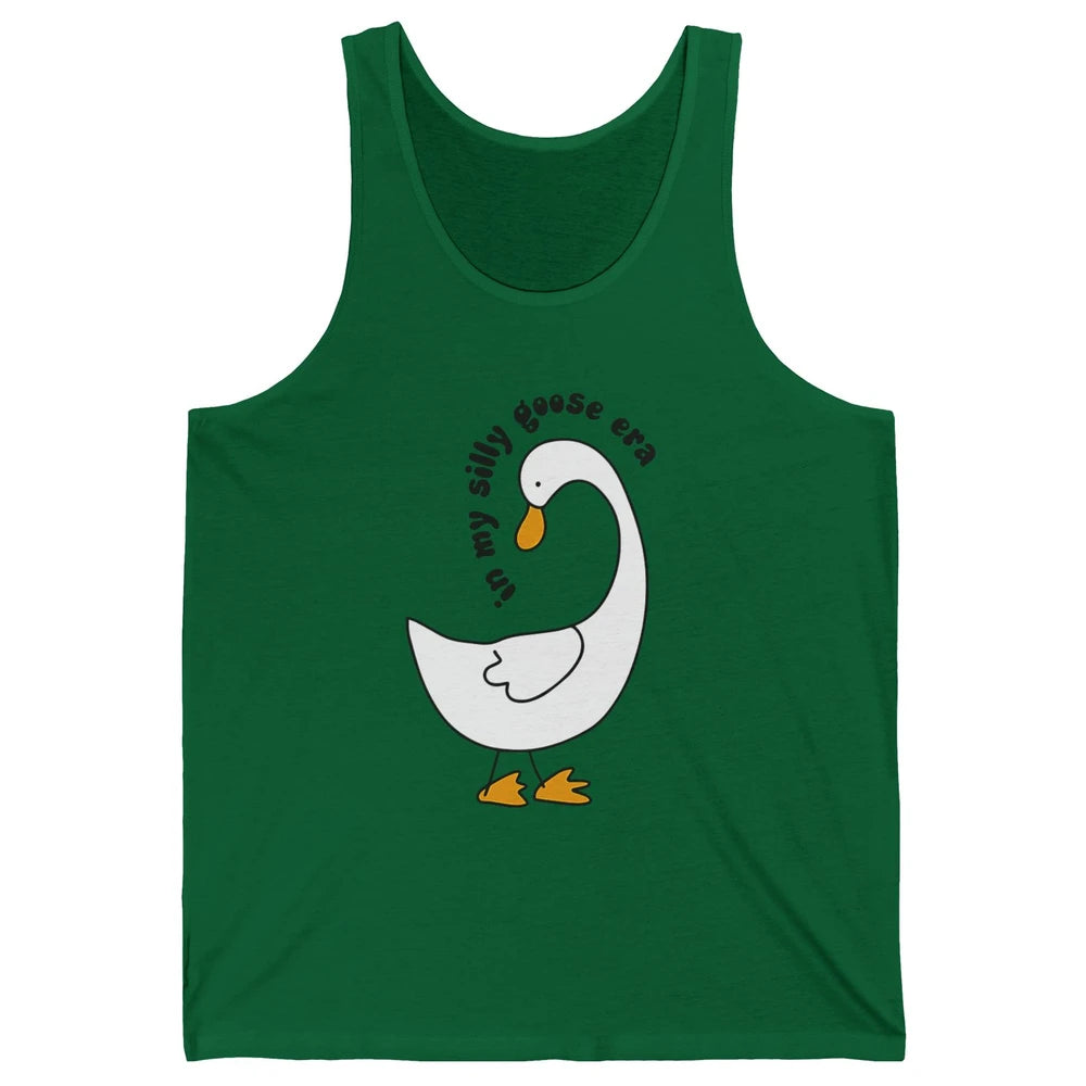 Funny Silly Goose In My Silly Goose Era Sarcastic Goose Meme Unisex Jersey Tank