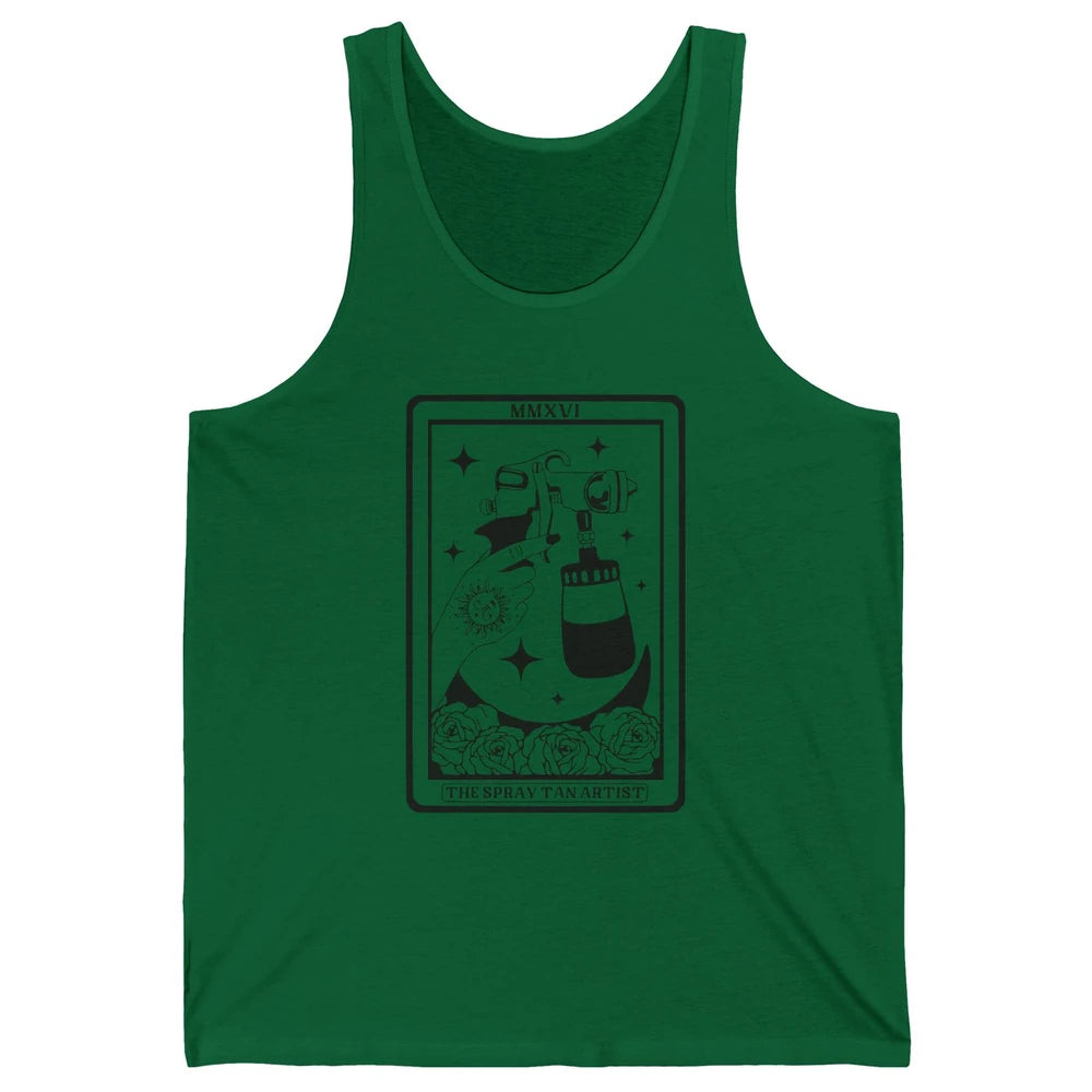 The Spray Tan Artist Tarot Card Beautician Spray Tan Tech Unisex Jersey Tank