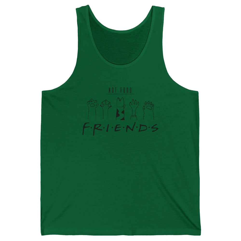Funny Animal Rights Vegan Friends Not Food Vegetarian Gift Unisex Jersey Tank