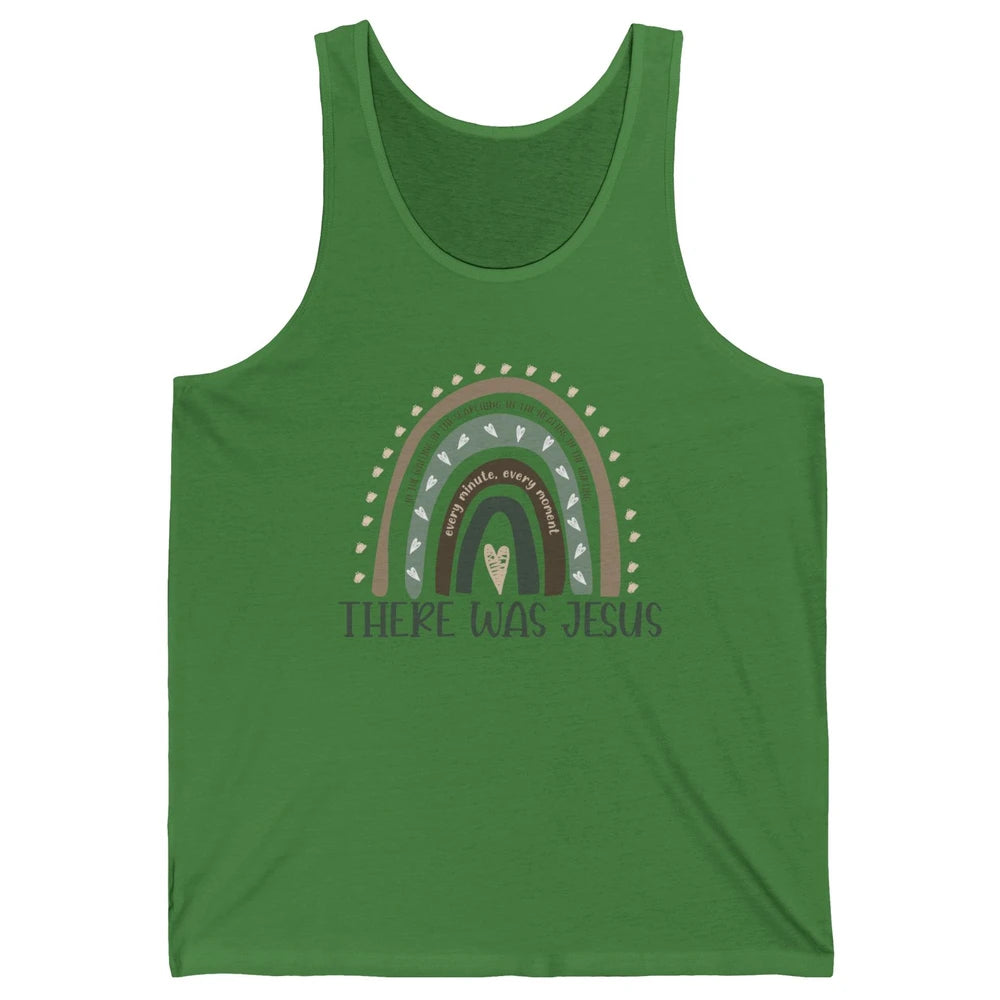 Retro Rainbow In Every Minute There Was Jesus Christian Gift Unisex Jersey Tank