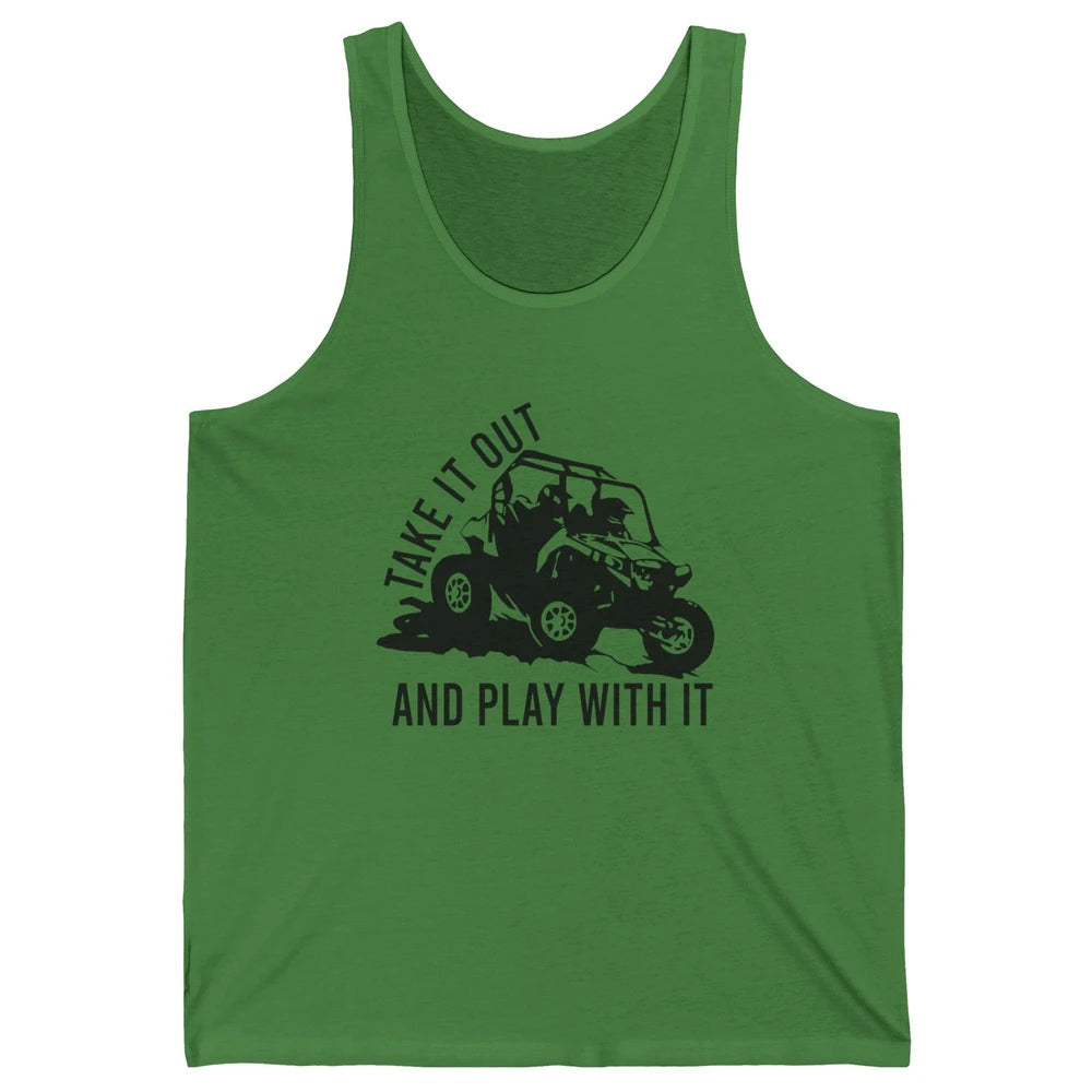Retro Offroad ATV Take It Out Play With It SXS Mud Riding Unisex Jersey Tank