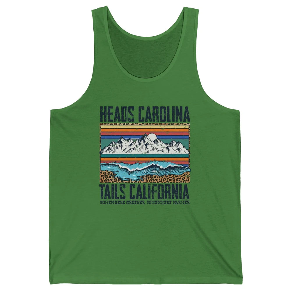 Vintage Heads Carolina Tail California Summer Beach Paradise Unisex Jersey Tank