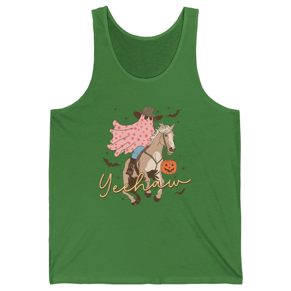 Cowboy Ghost Howdy Ghost Spooky Yeehaw Western Halloween Unisex Jersey Tank