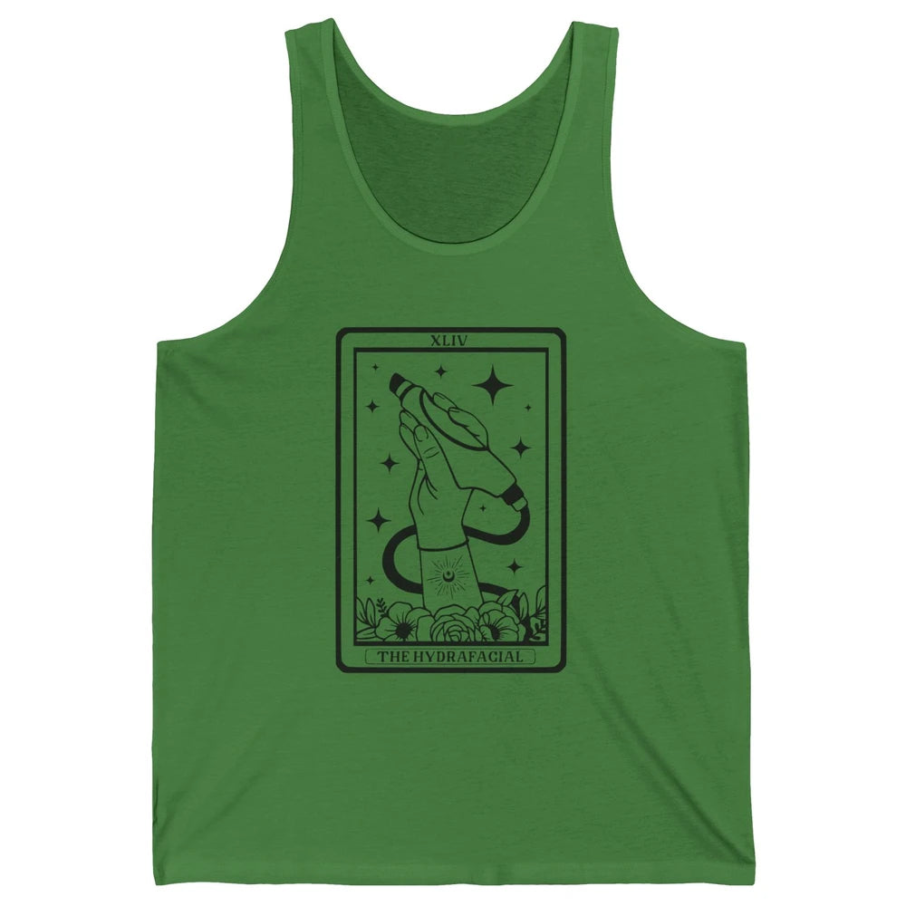 The Hydrafacial Tarot Card Skin Treatment Cosmetologist Life Unisex Jersey Tank