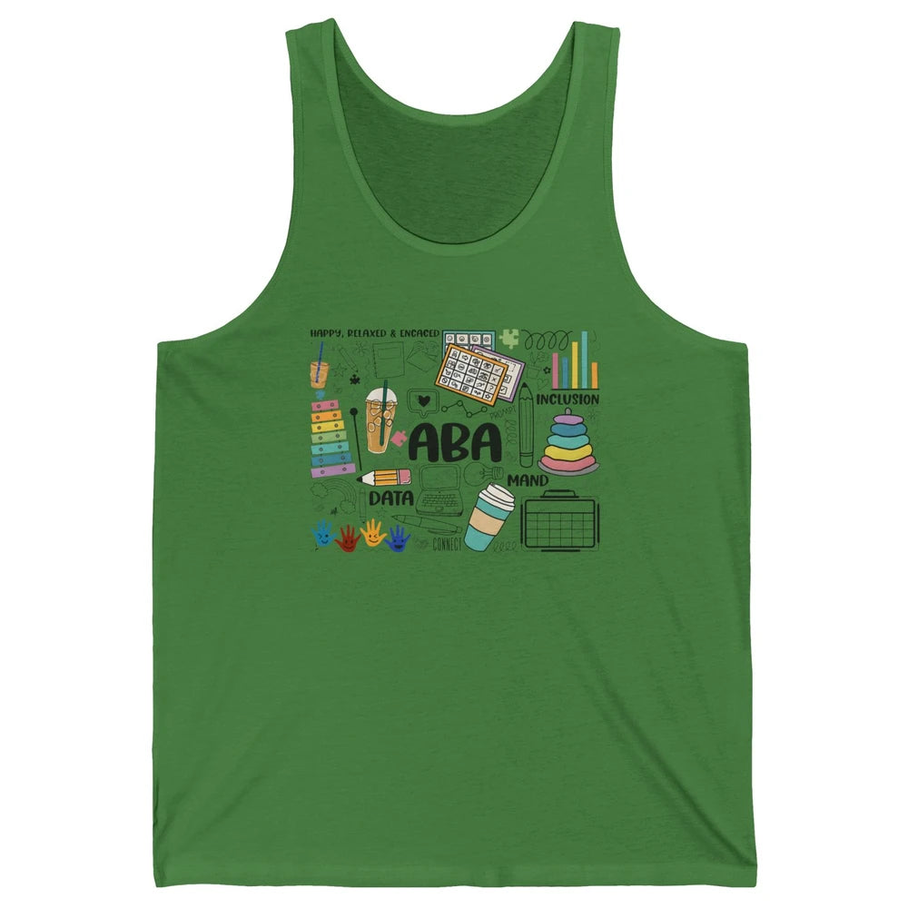 ABA Applied Behavior Analysis Sped Teacher RBT Therapist Unisex Jersey Tank