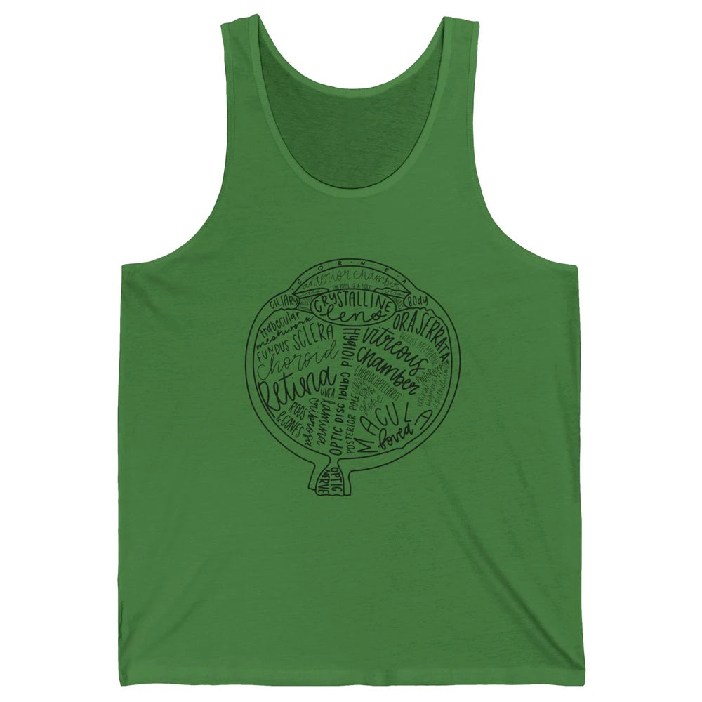 Optometrist Retina Tech Eyeball Anatomy Optician Eye Doctor Unisex Jersey Tank