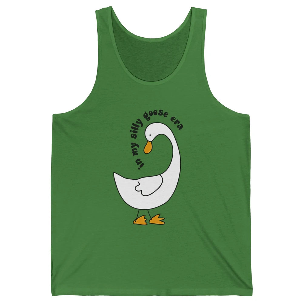 Funny Silly Goose In My Silly Goose Era Sarcastic Goose Meme Unisex Jersey Tank