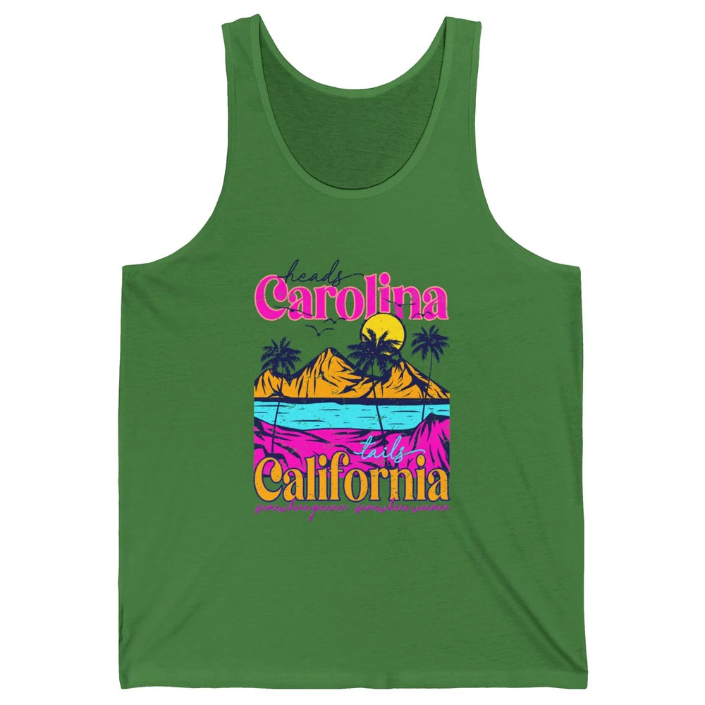 Heads Carolina Tail California Western Summer Beach Paradise Unisex Jersey Tank