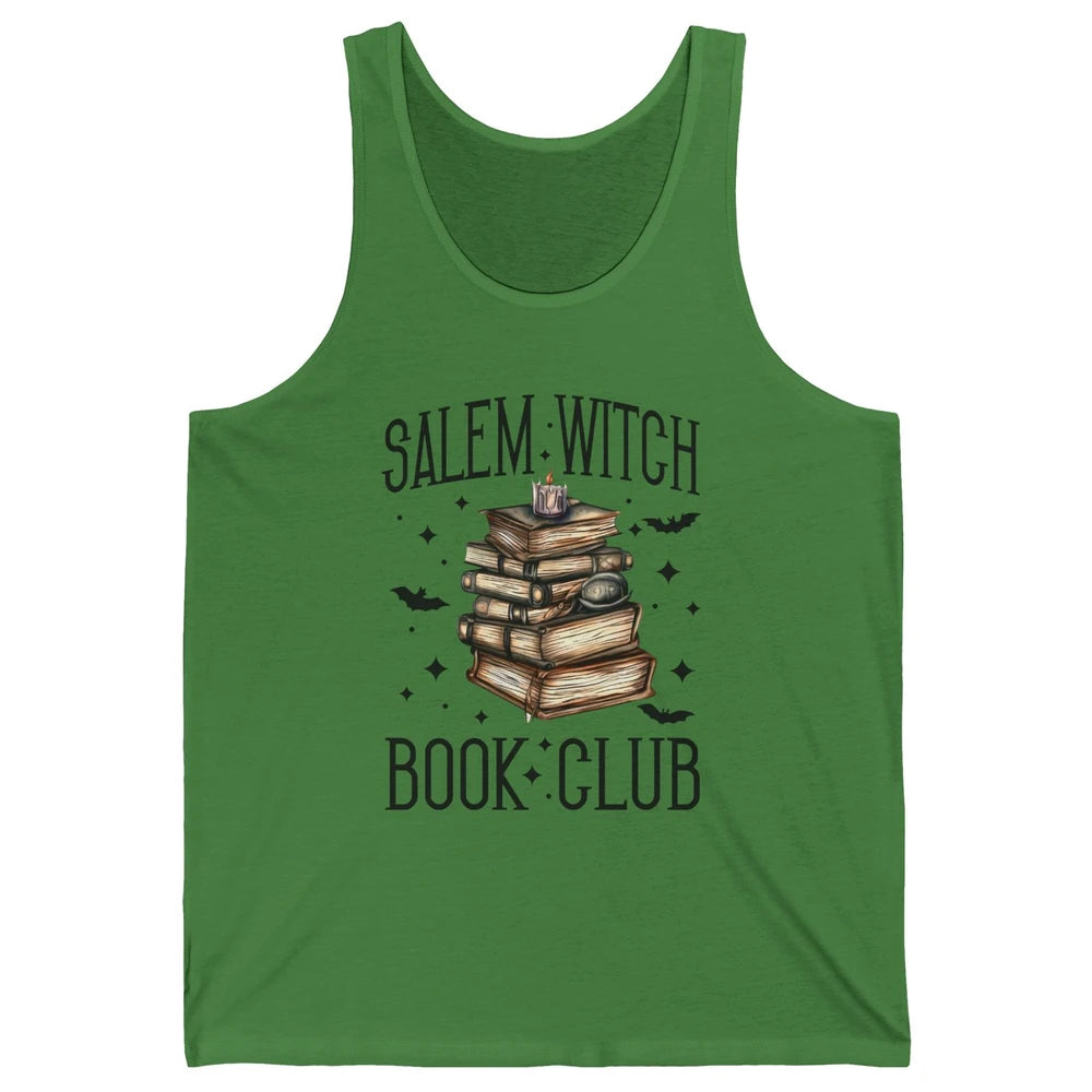 Retro Halloween Salem Witch Book Club Booknerd Reading Lover Unisex Jersey Tank