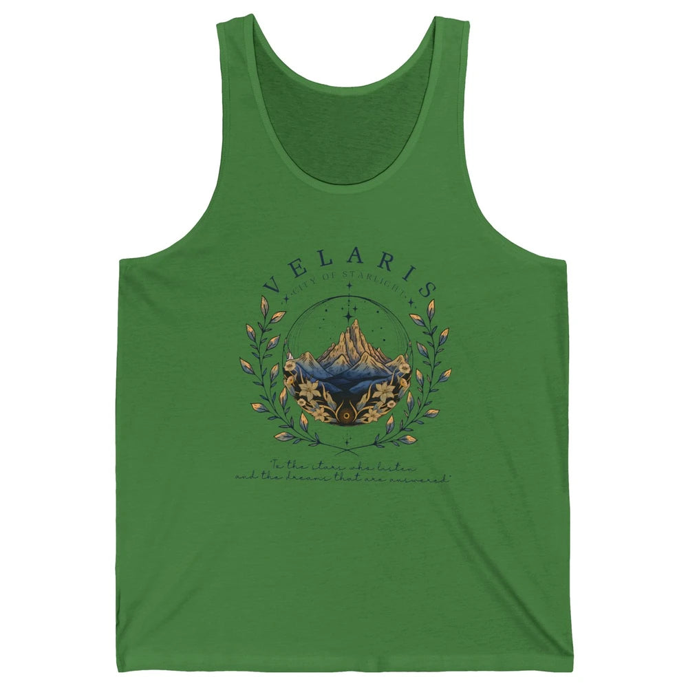 Night To The Stars Who Listen And Dreams That Are Answered Unisex Jersey Tank