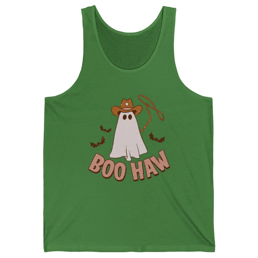 Funny Cowboy Ghost Yeehaw Halloween Western Country Cowboy Unisex Jersey Tank
