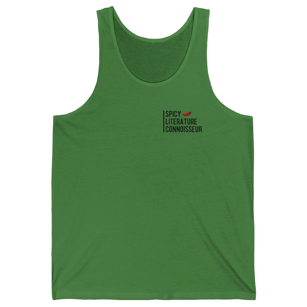 Spicy Literature Connoisseur Smut Book Spice Reader Bookworm Unisex Jersey Tank