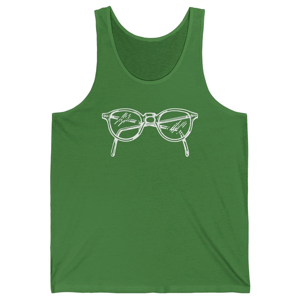 Vintage Eyeglasses Optician Optometrist Eye Doctor Gift Unisex Jersey Tank