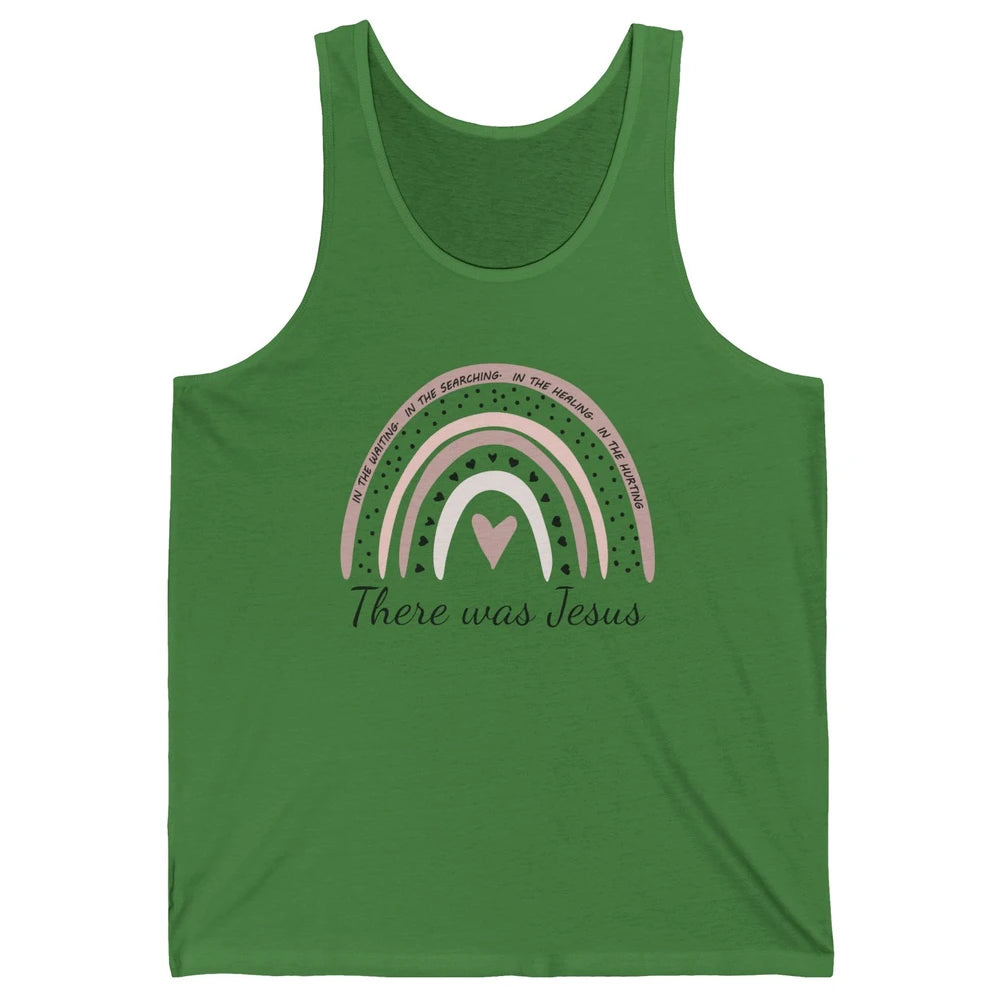 Retro Rainbow In Every Minute There Was Jesus Christian Gift Unisex Jersey Tank