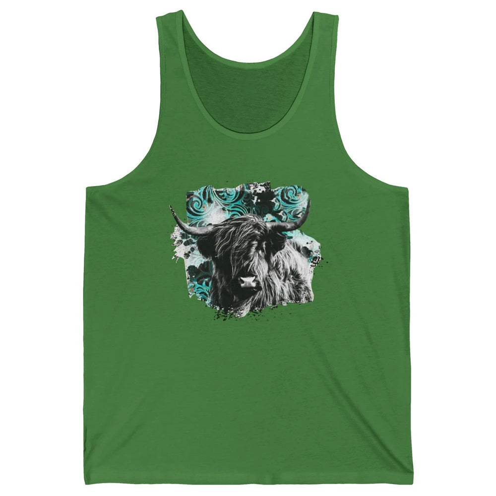 Highland Cow Western Country Cow Darling Highland Cow Lovers Unisex Jersey Tank