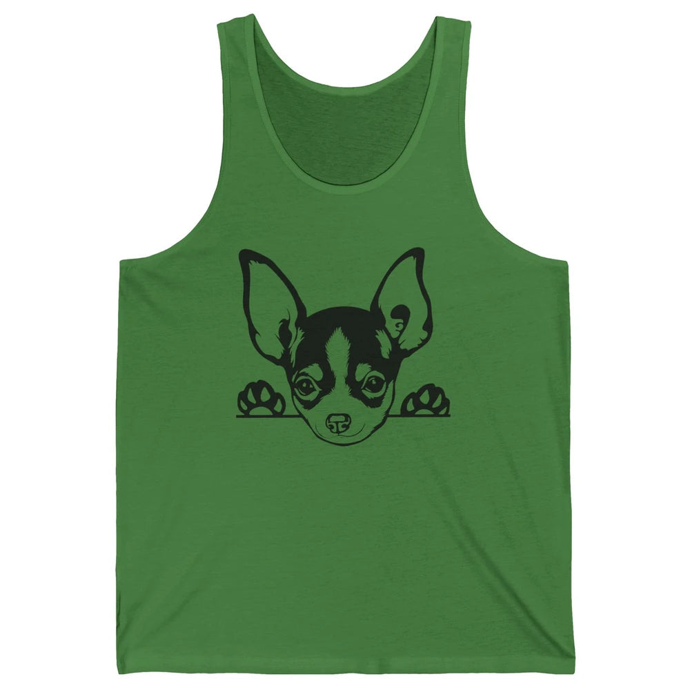 Chihuahua Owner Gift Chihuahua Dog Mom Chihuahua Black White Unisex Jersey Tank