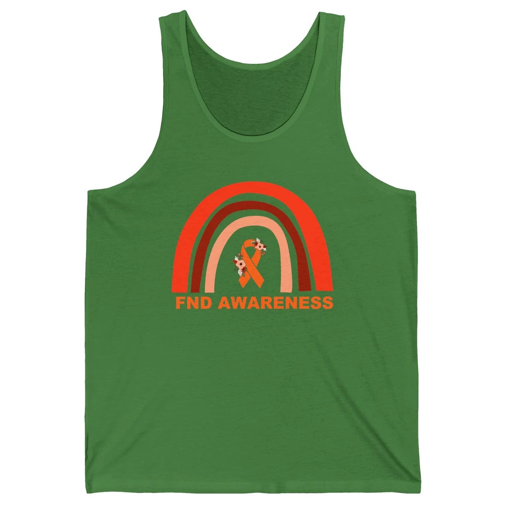 Functional Neurological Disorder Awareness FND Orange Ribbon Unisex Jersey Tank