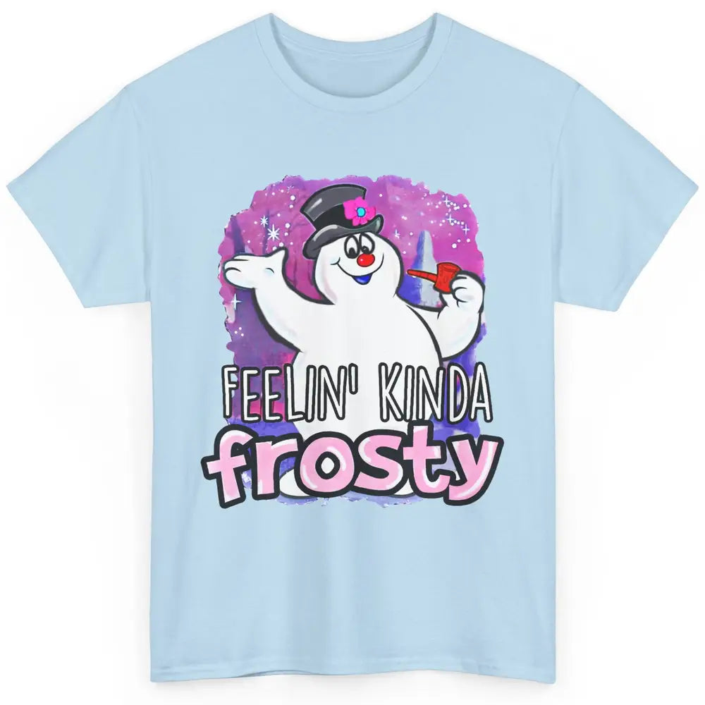 Christmas Snowman Feeling Kinda Frosty Snowflakes Christmas Classic Unisex T-Shirt