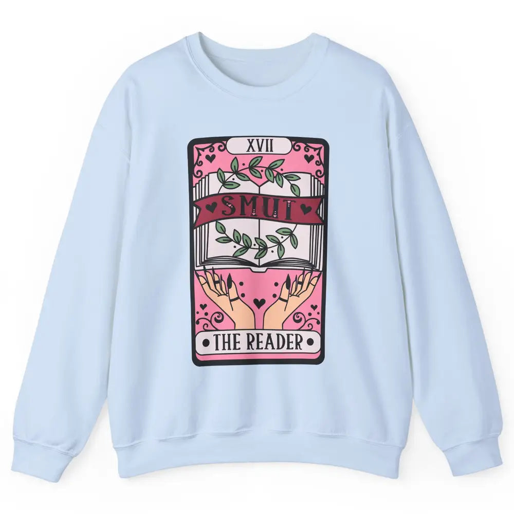 Retro Smut The Reader Tarot Card Halloween Book Lovers Unisex Crewneck Sweatshirt